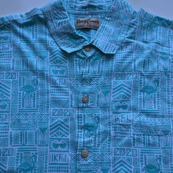 Vintage Kenny Flowers Limited Edition Button Front Mens XXL - Picture 1 of 10